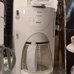 Philips Essence koffiezetapparaat, wit model met glazen kan