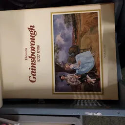 Een kunstboek met titel 'Thomas Gainsborough' met afbeelding van een schilderij op de voorkant