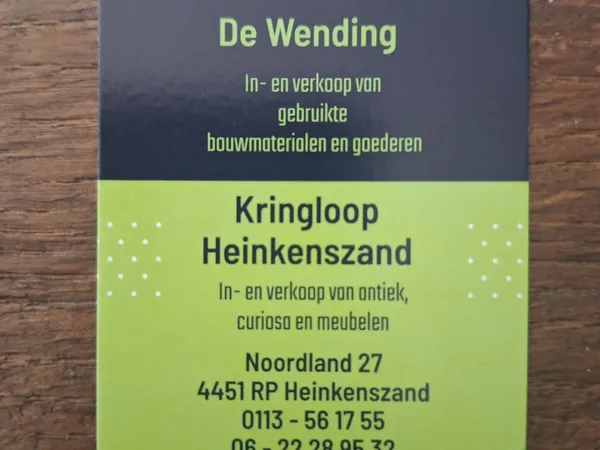 Kringloopwinkel Kringloopwinkel De Wending sloopwerken in Heinkenszand