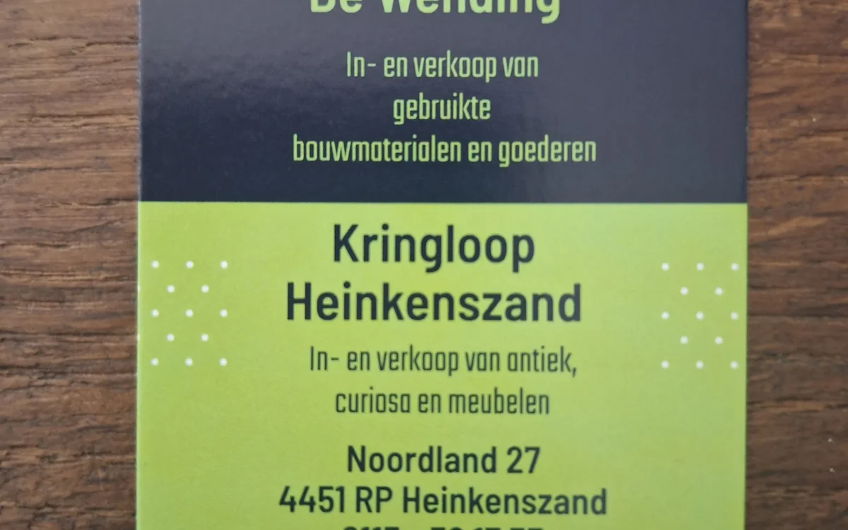 Kringloopwinkel Kringloopwinkel De Wending sloopwerken in Heinkenszand