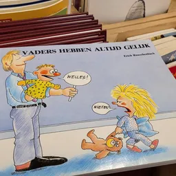 Kinderboek 'Vaders hebben altijd gelijk' van Erick Kaschewskek met illustraties van vader en kinderen