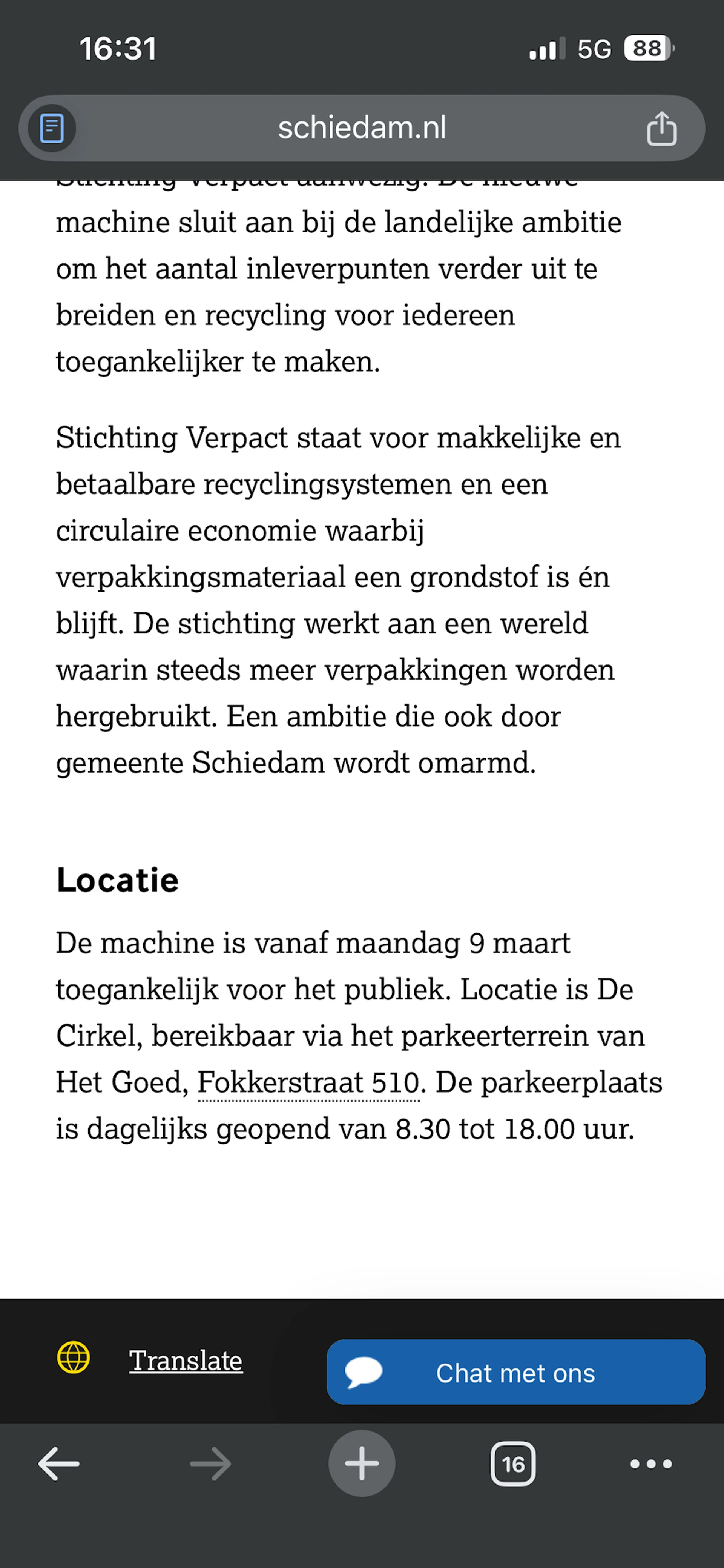 Bezoeker foto van Kringloopwarenhuis Het Goed Schiedam in Schiedam