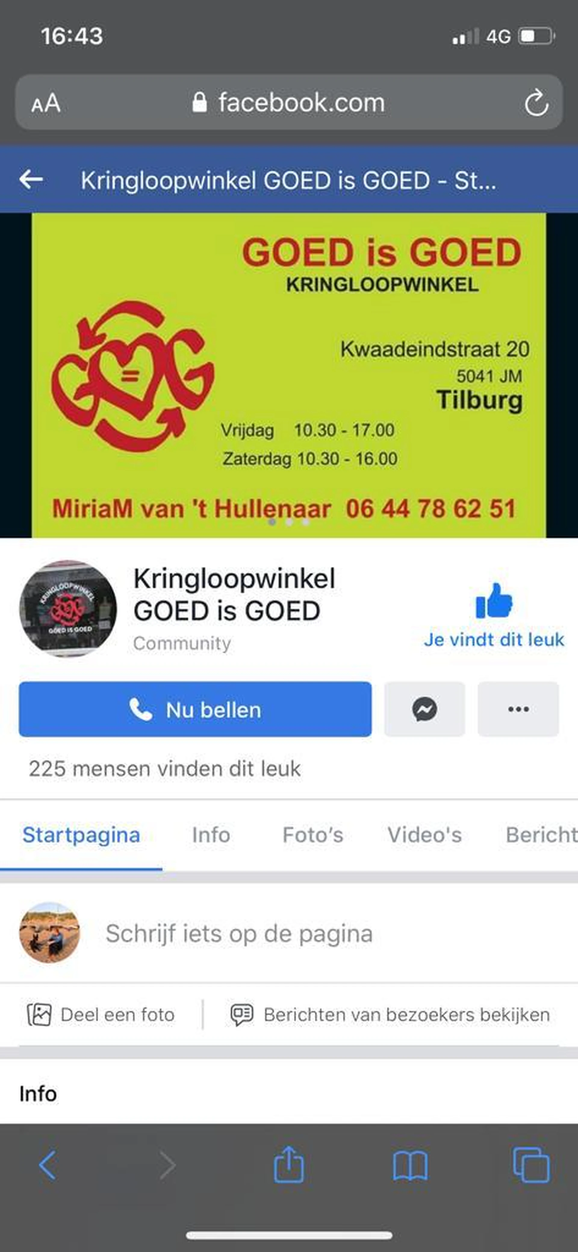 Foto gedeeld door eigenaar van Kringloopwinkel Goed Is Goed in Tilburg
