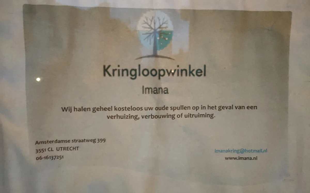 Kringloopwinkel Kringloopwinkel Imana in Utrecht