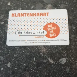 Klantenkaart van kringwinkel De Kringwinkel Hogeland met contactgegevens
