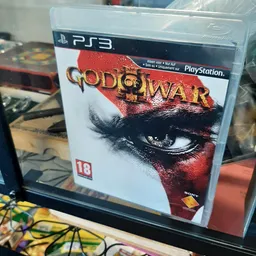 God of War videogame voor PlayStation 3, verpakking met rode en zwarte afbeelding
