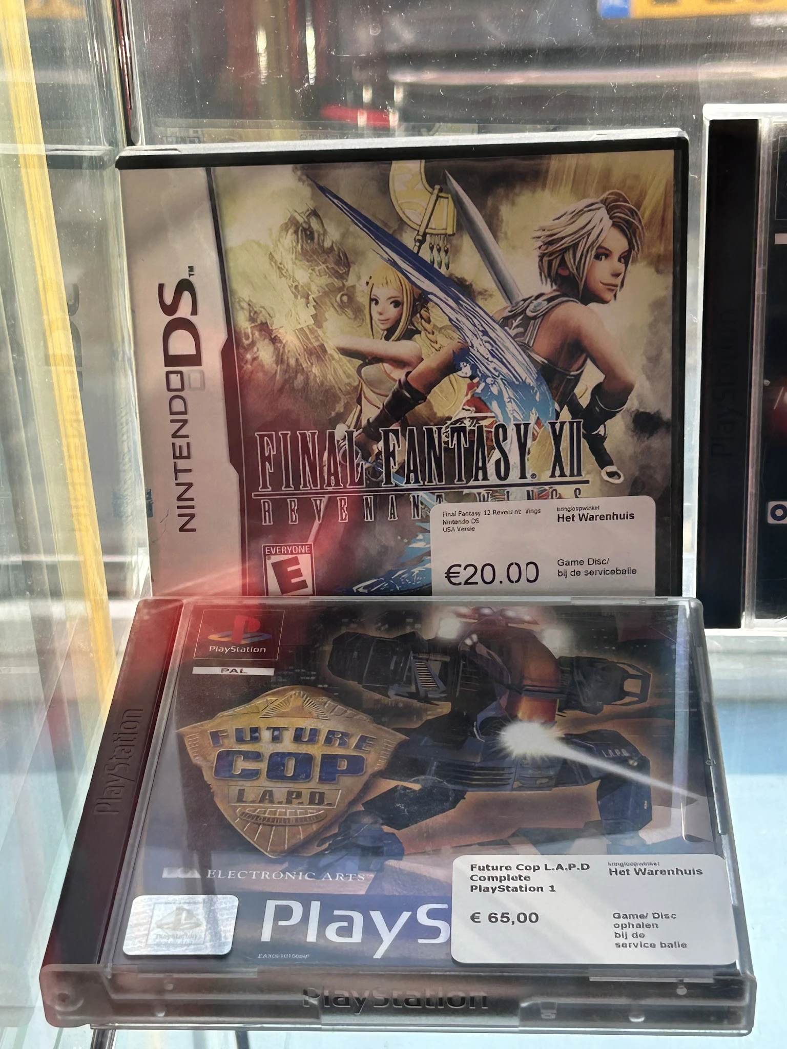 Nintendo DS-spel Final Fantasy XII Revenant Wings in doosje, met prijskaart van €20,00