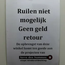 Bezoeker foto van Kringloopwinkel Terre des Hommes winkel Utrecht in Utrecht