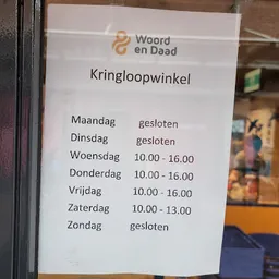 Bezoeker foto van Kringloopwinkel Woord en Daad Winkel Houten in Houten